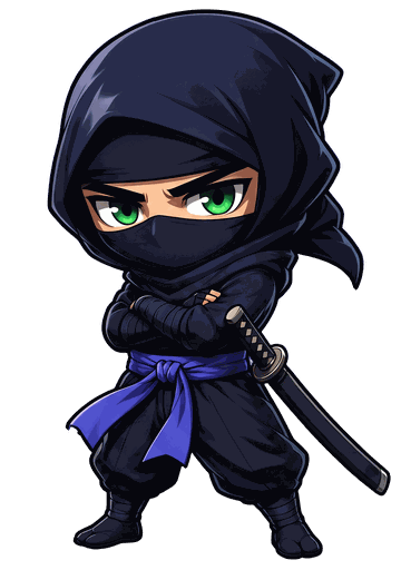 SENSEI, the ClawBack ninja, standing in the torii gate